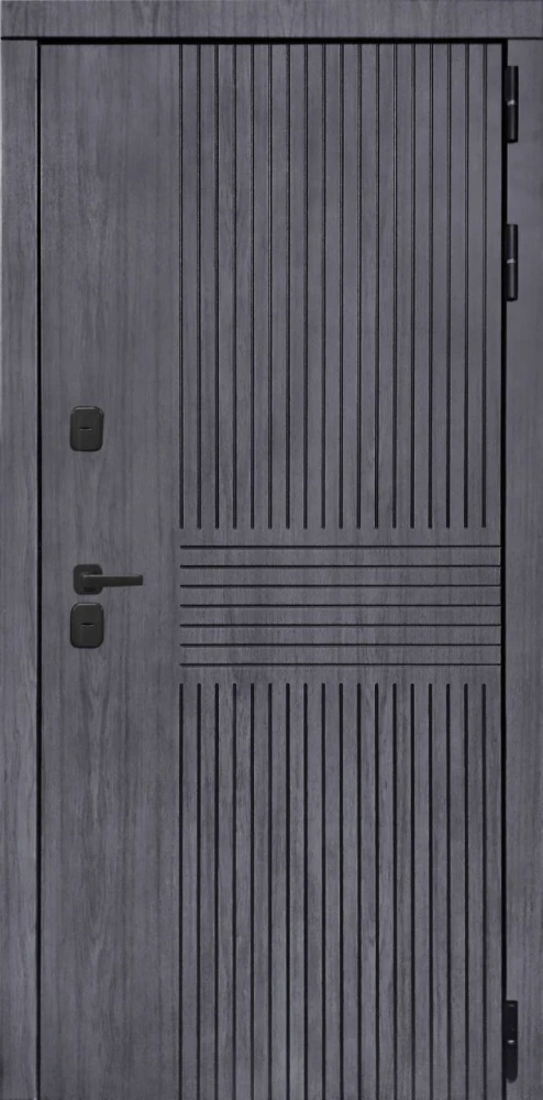 Входная дверь ДвериПРО Берген ФЛ-291 (Лине, 10мм, Белый софт) DPRO225897 внешняя сторона